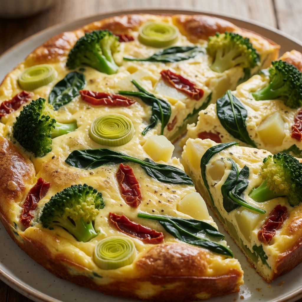 Truita al forn amb verdures