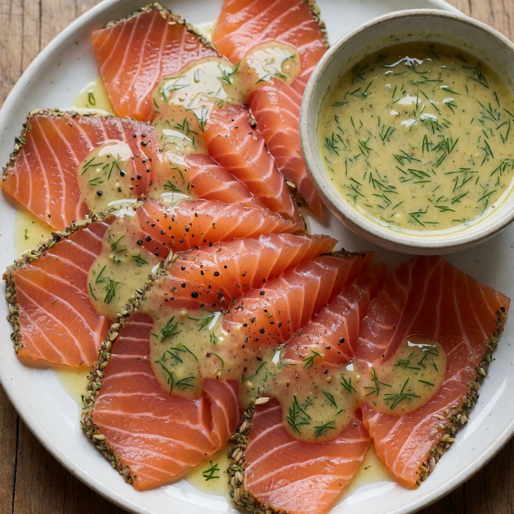 Home-Cured Salmon with Mustard and Dill Sauce