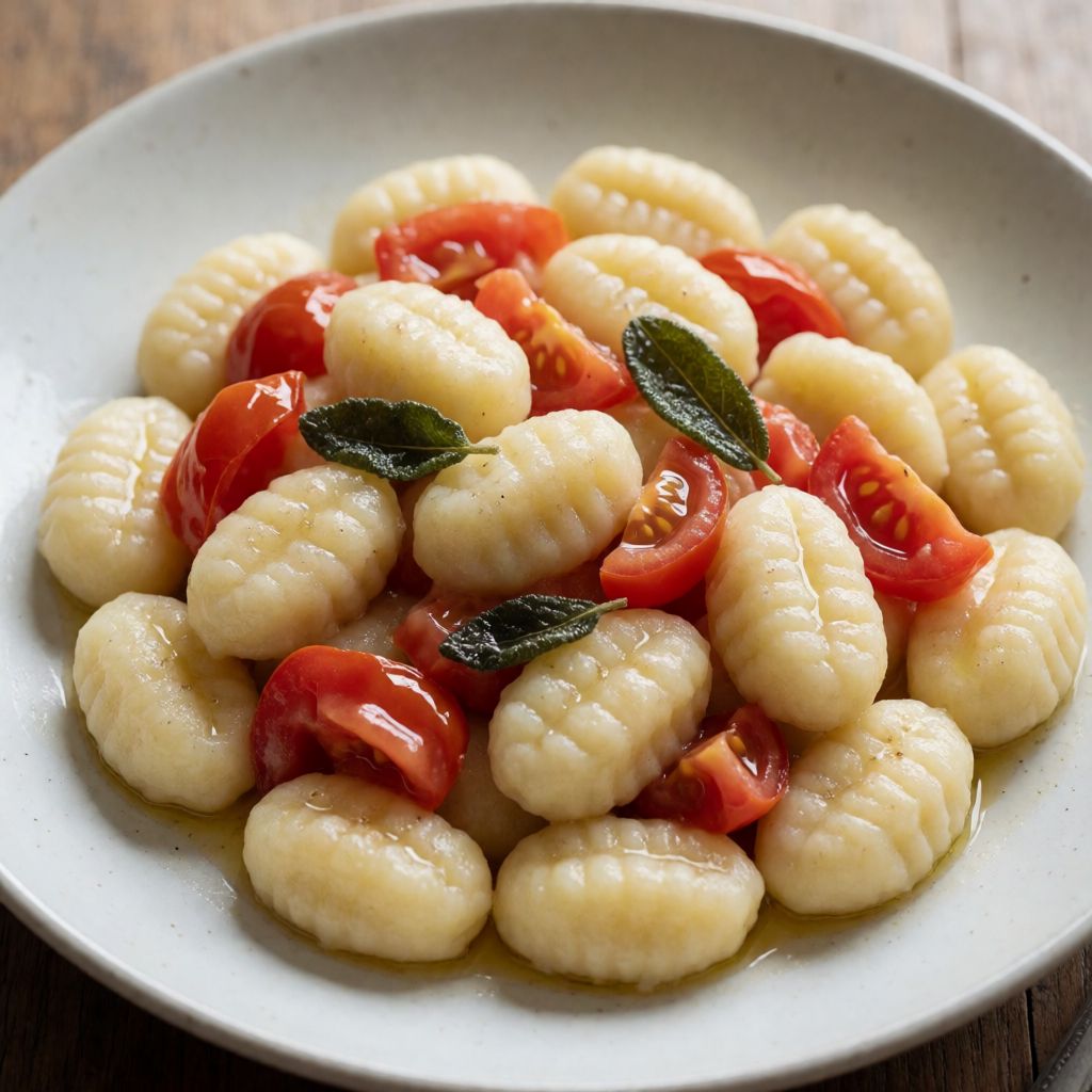 Gnocchi with Sage Butter and Tomatoes