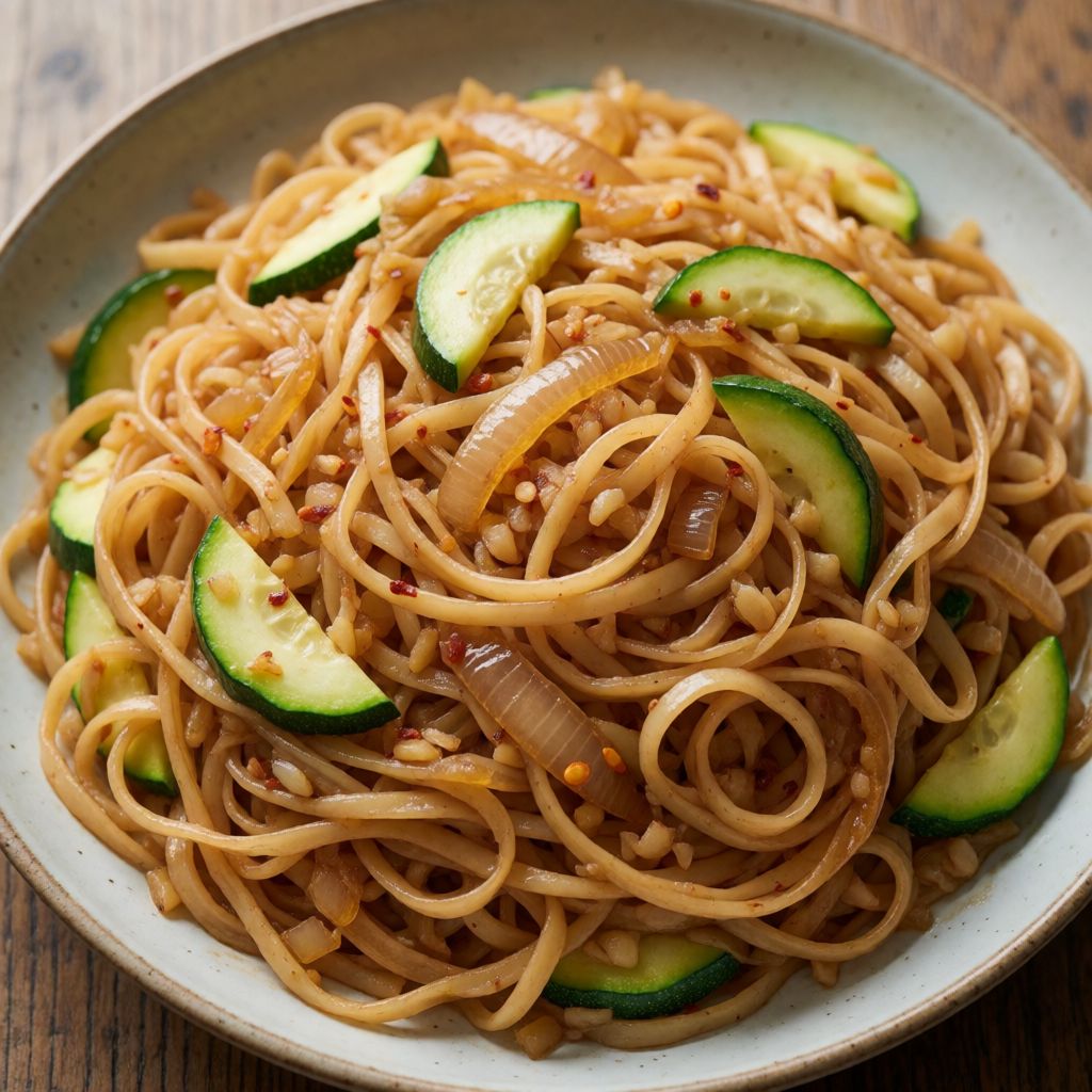 Vegetarian Pad Thai with Vegetables