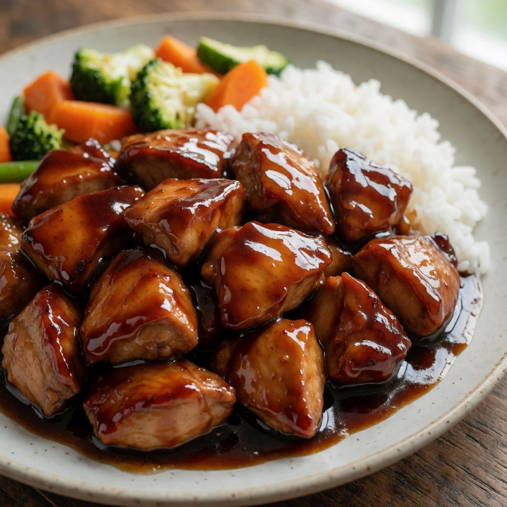 Teriyaki Chicken with Rice and Vegetables