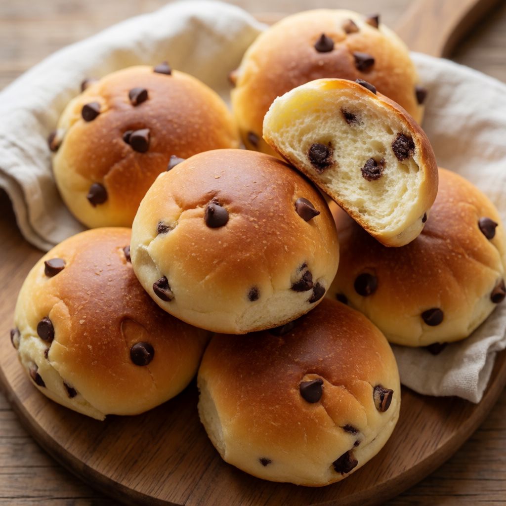 Homemade Chocolate Chip Buns