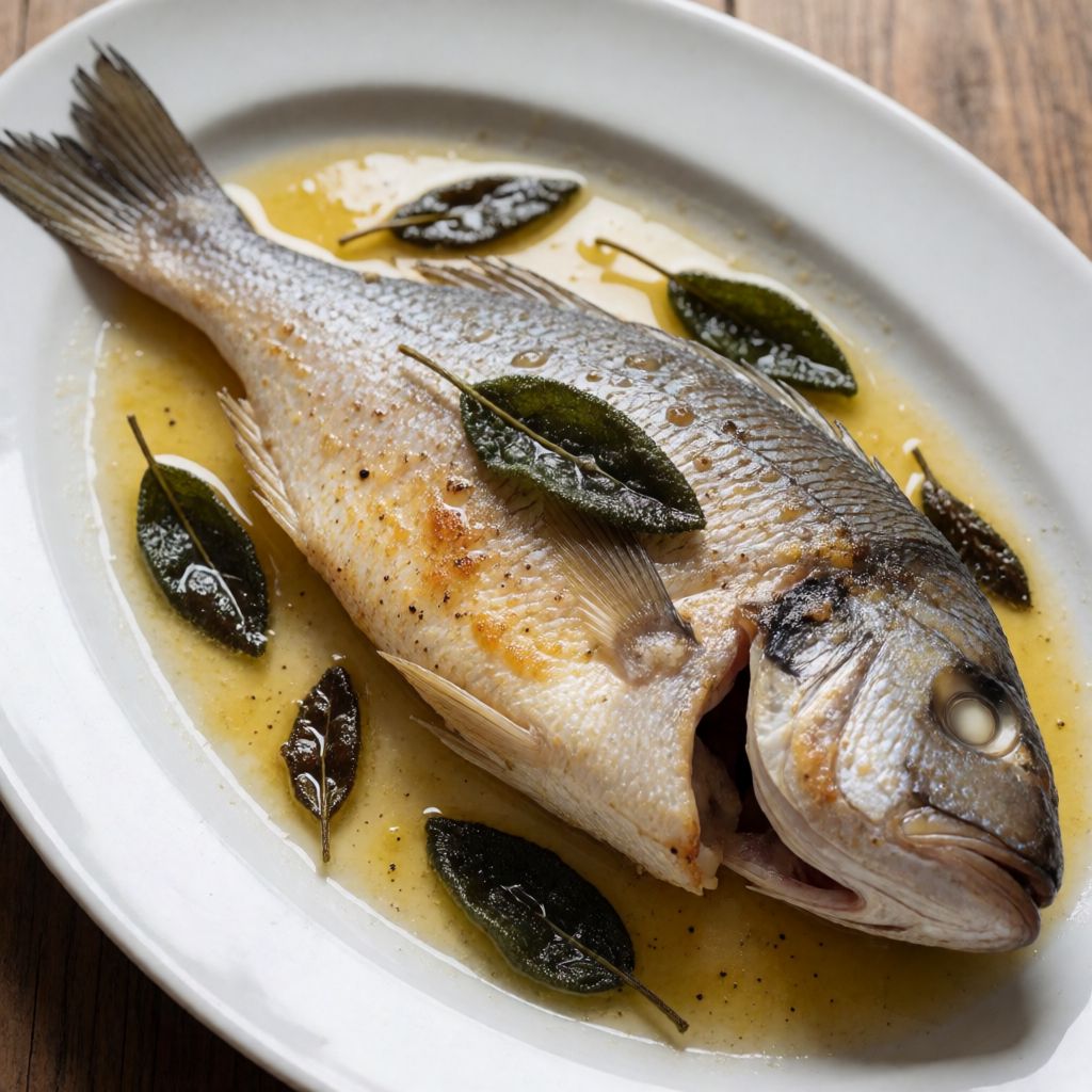 Dorada a la mantega amb sàlvia