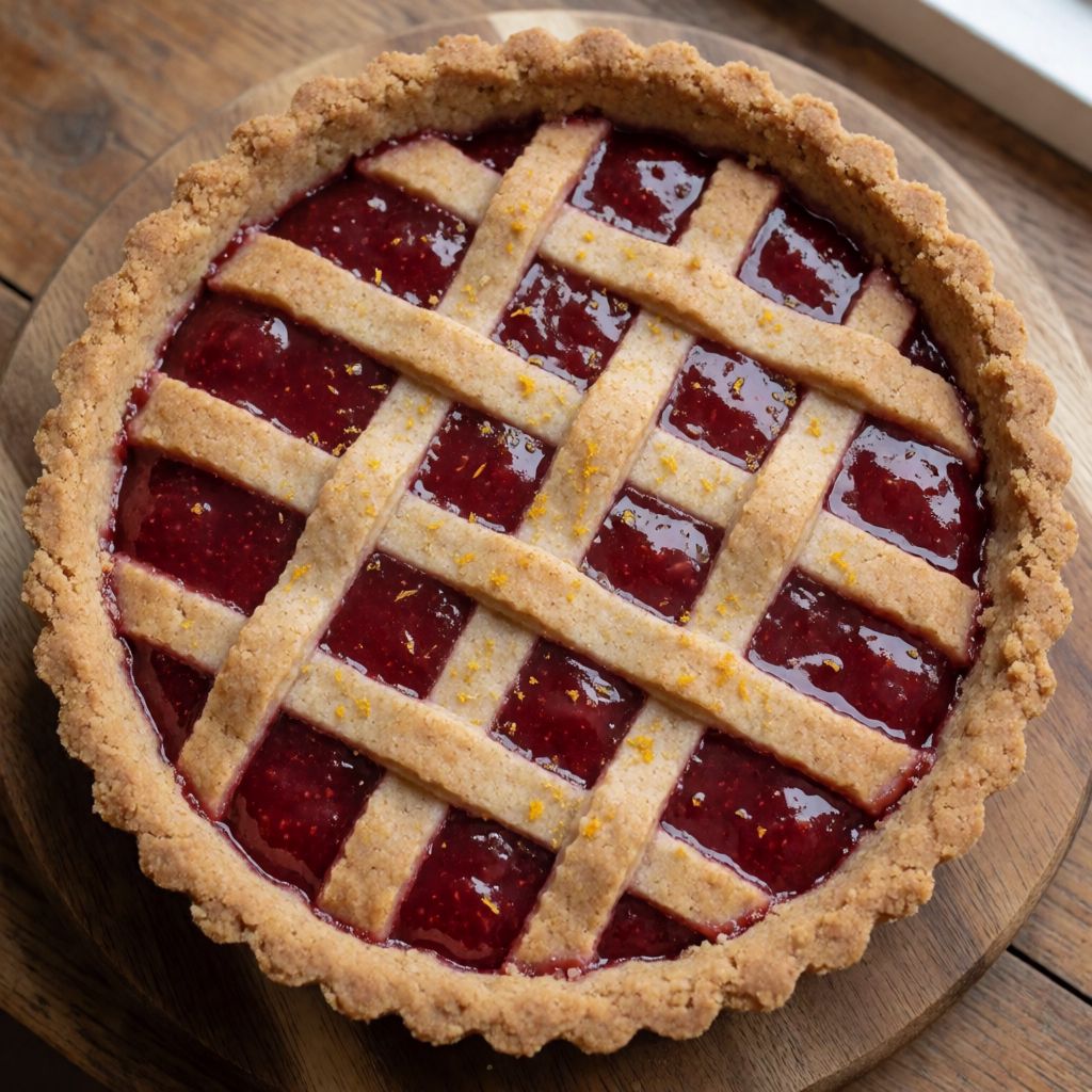 Vegan Strawberry Jam Tart