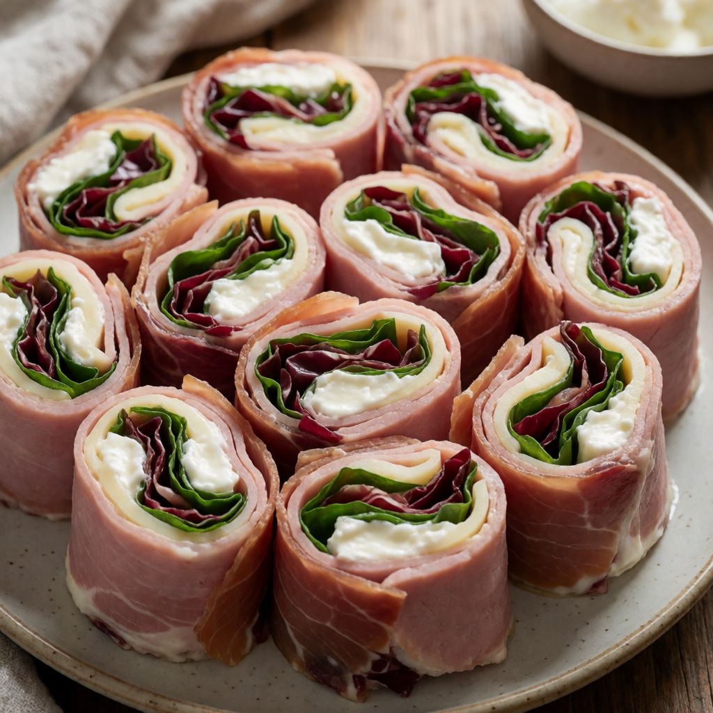 Ham and Prosciutto Roll-Ups