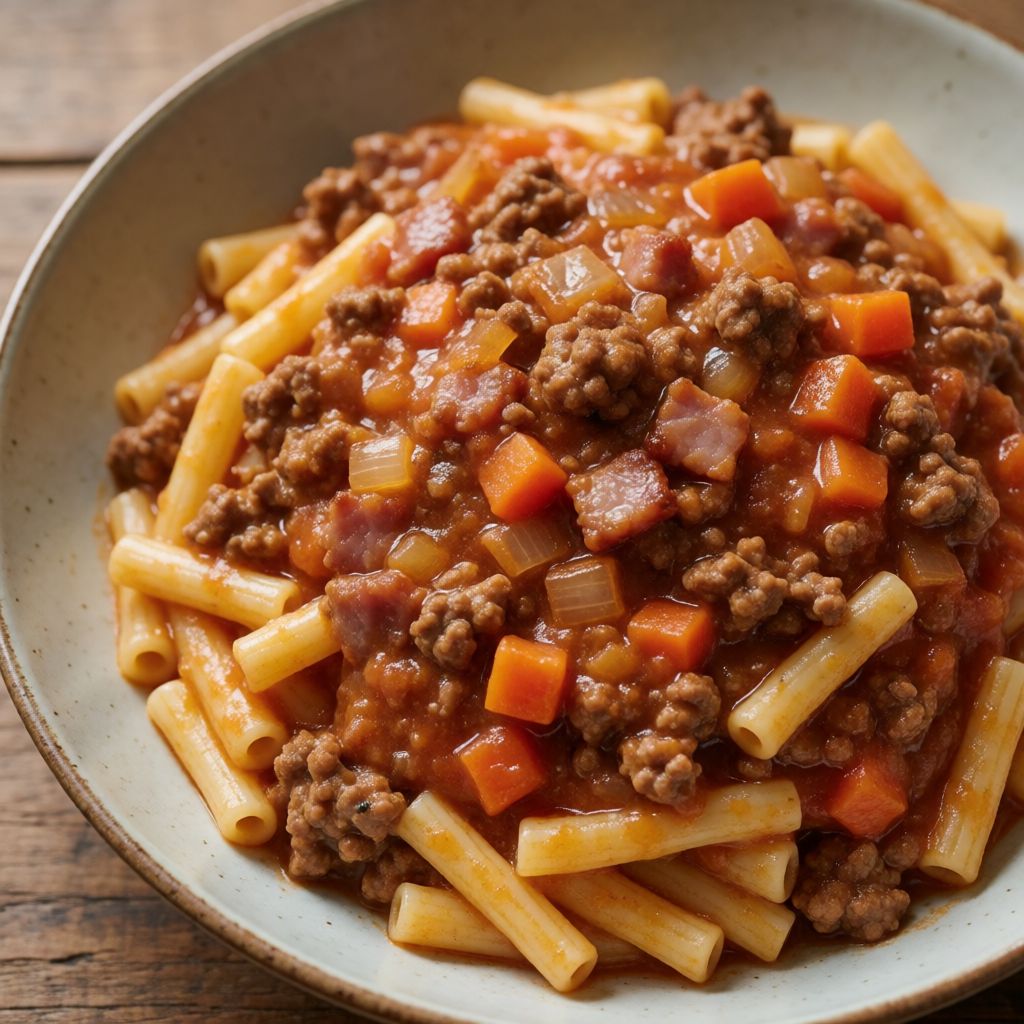 One-Pot Pasta with Meat Sauce