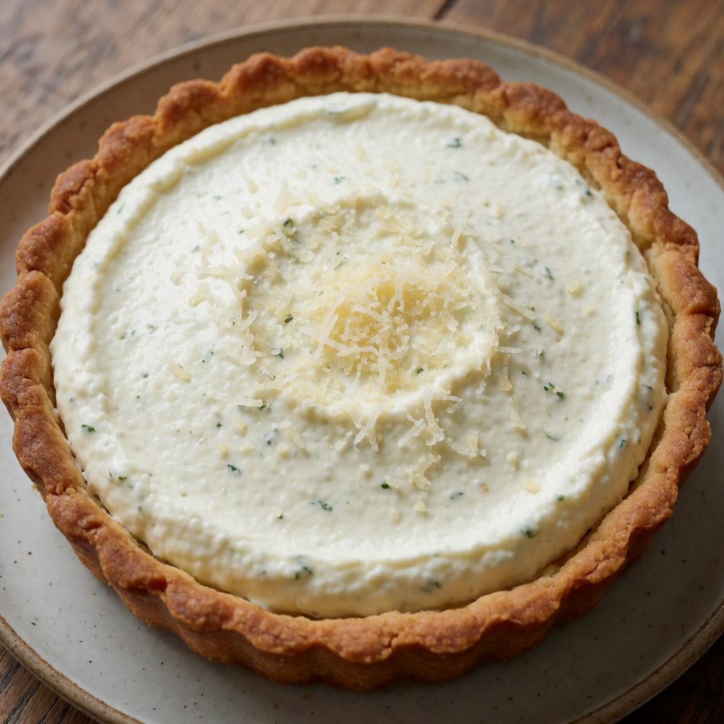 Savoury Parmesan Shortcrust Tart with Herb Mousse