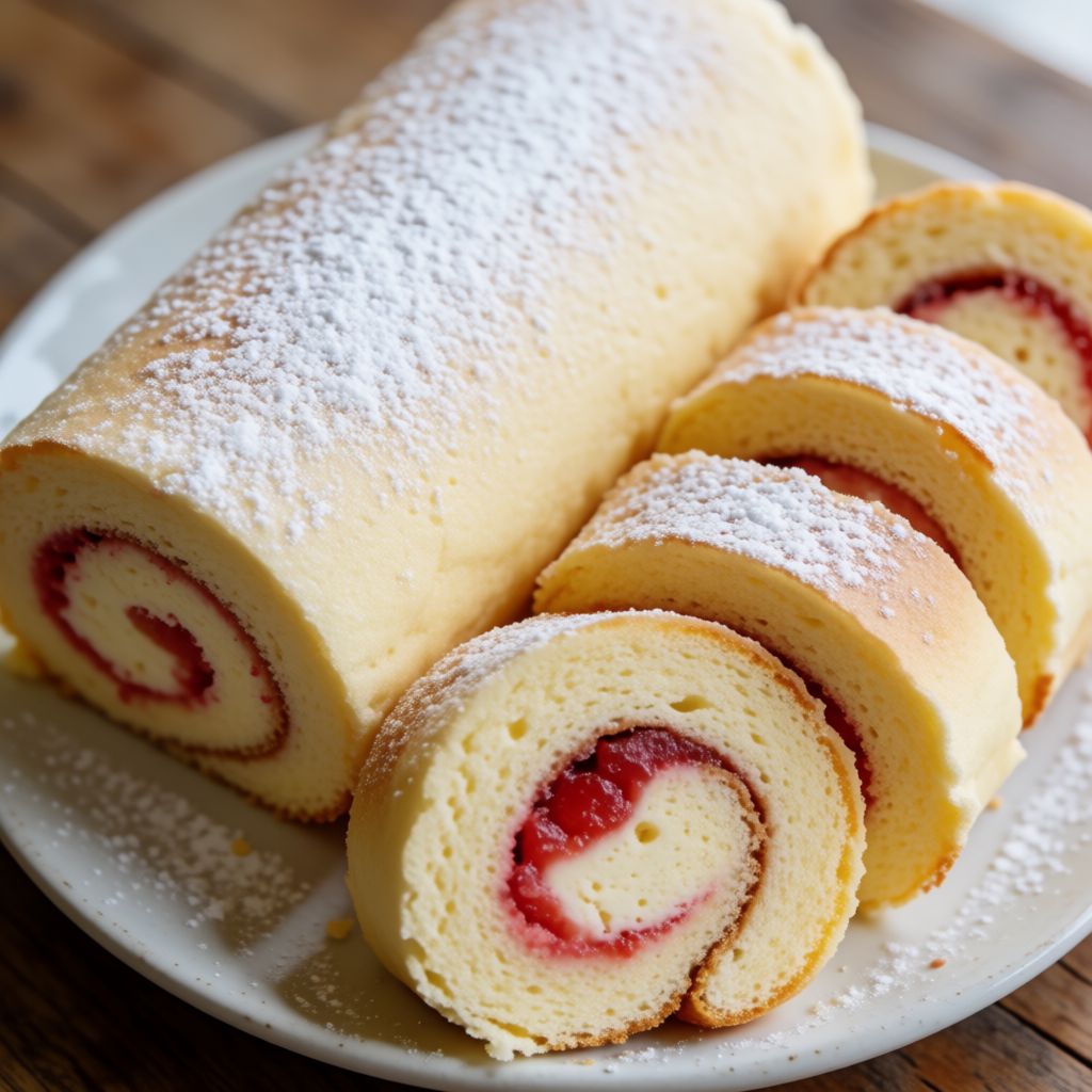 Rotllets de biscuit amb melmelada