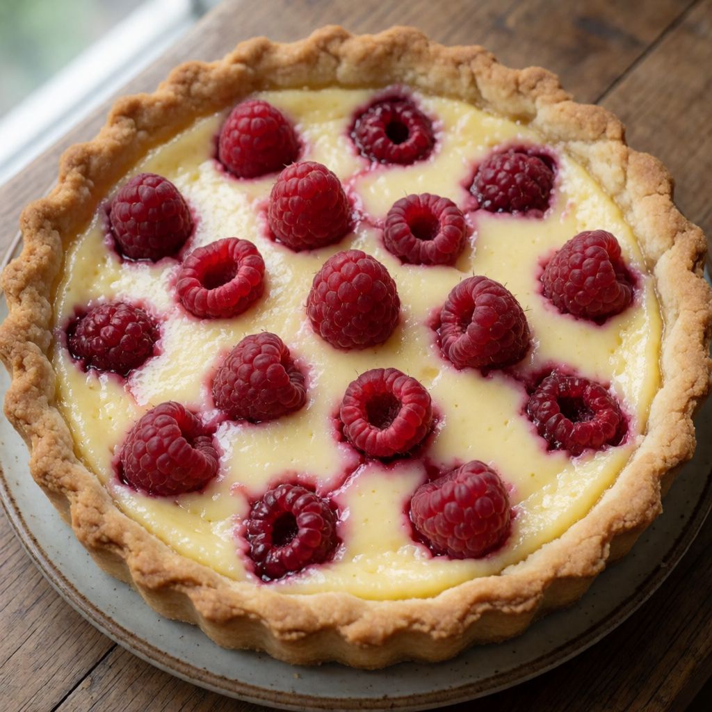 Raspberry Custard Crostata