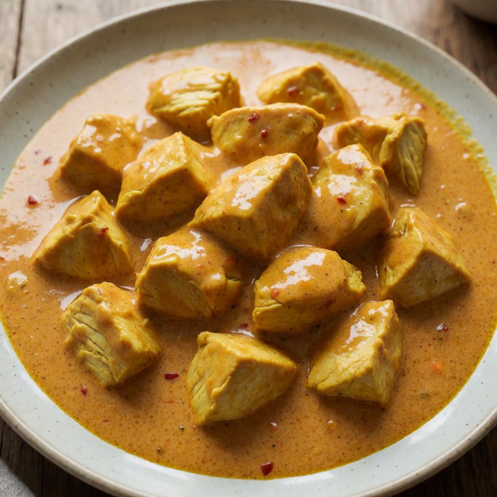 Chicken in Mild Creamy Curry Sauce