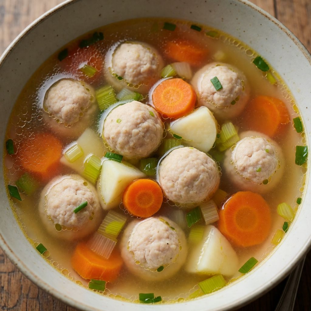 Chicken Soup with Meatballs