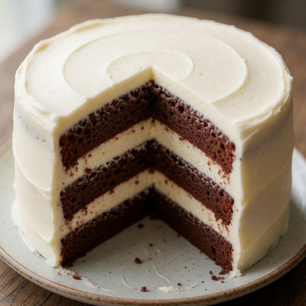 Birthday Cake with Sponge and Mascarpone Cream