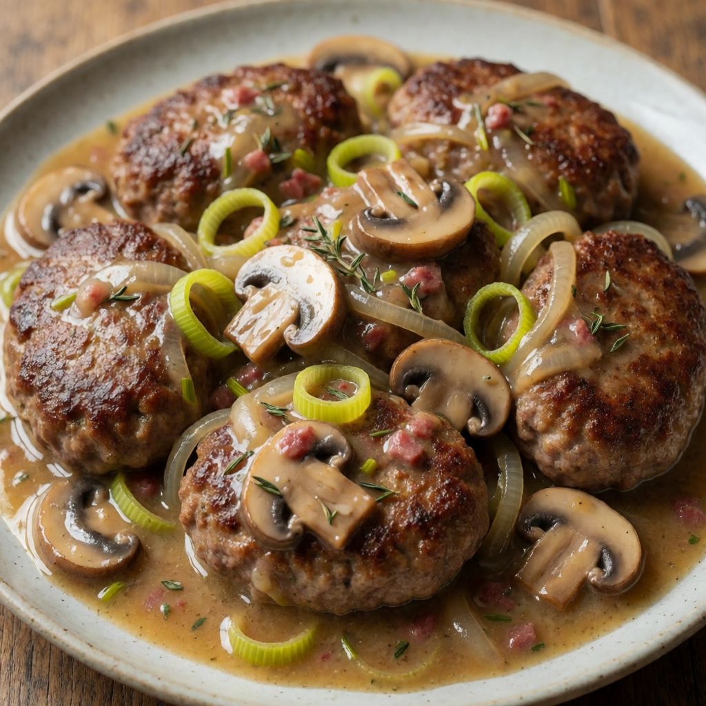 Beef Patties in Sauce