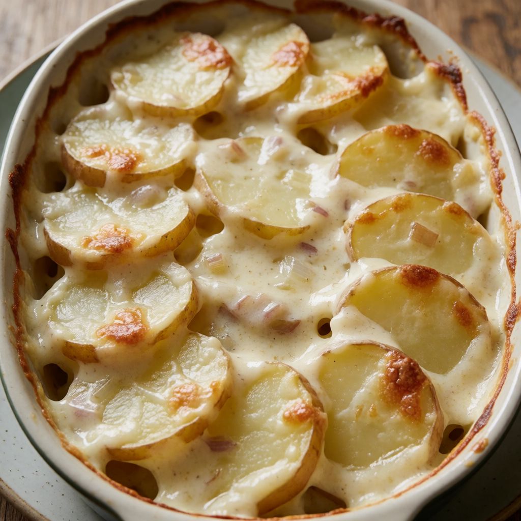 Patates al forn amb nata