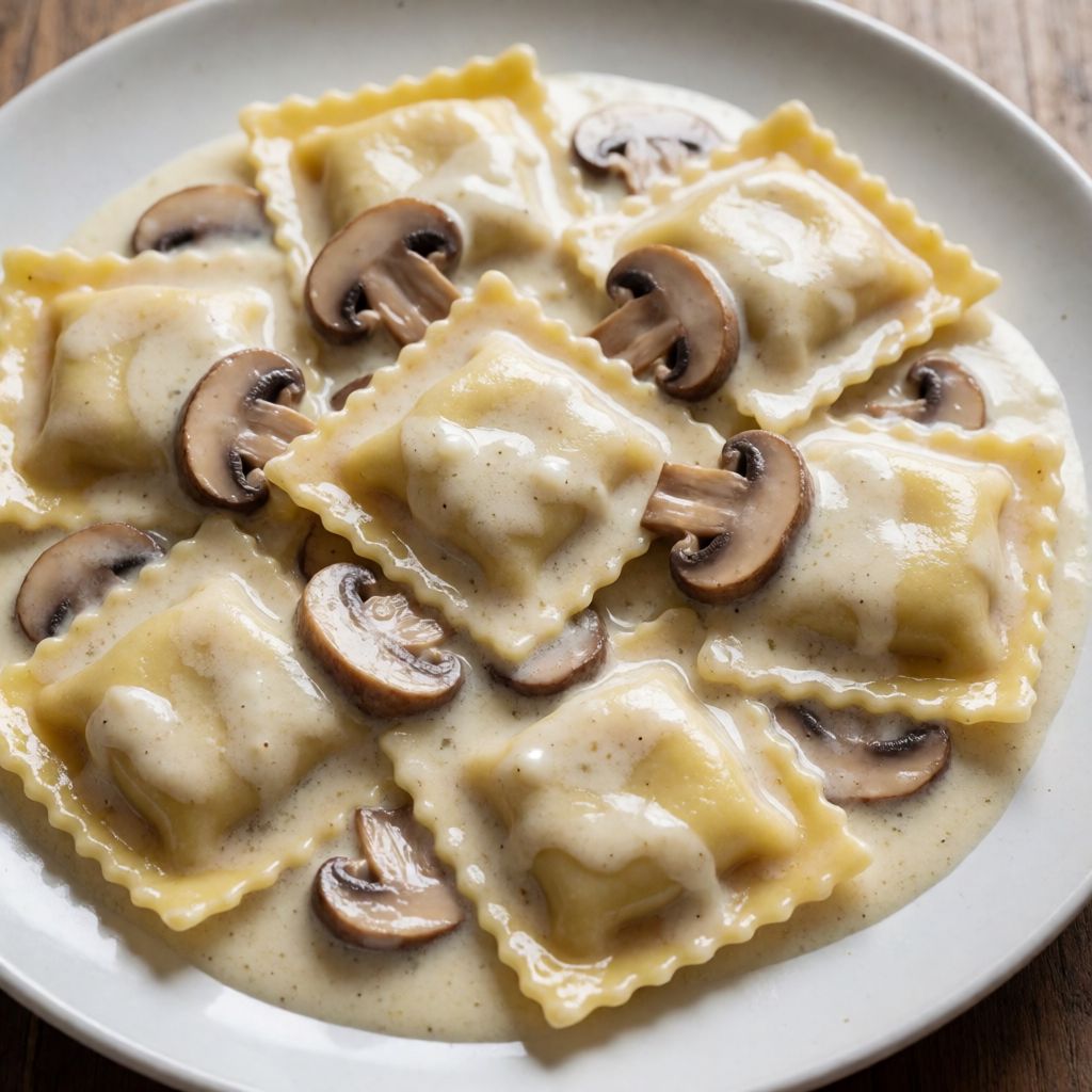 Ravioli with Gorgonzola Sauce