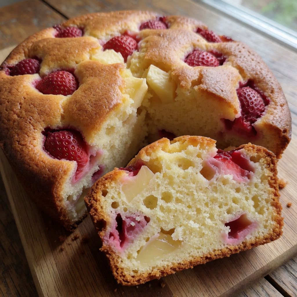 Strawberry and Apple Cake