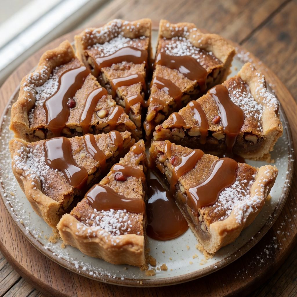 Nut Pie with Salted Caramel