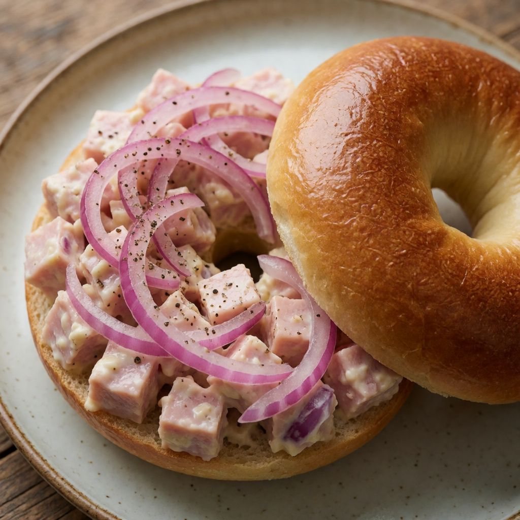 Bagels with Ham Salad