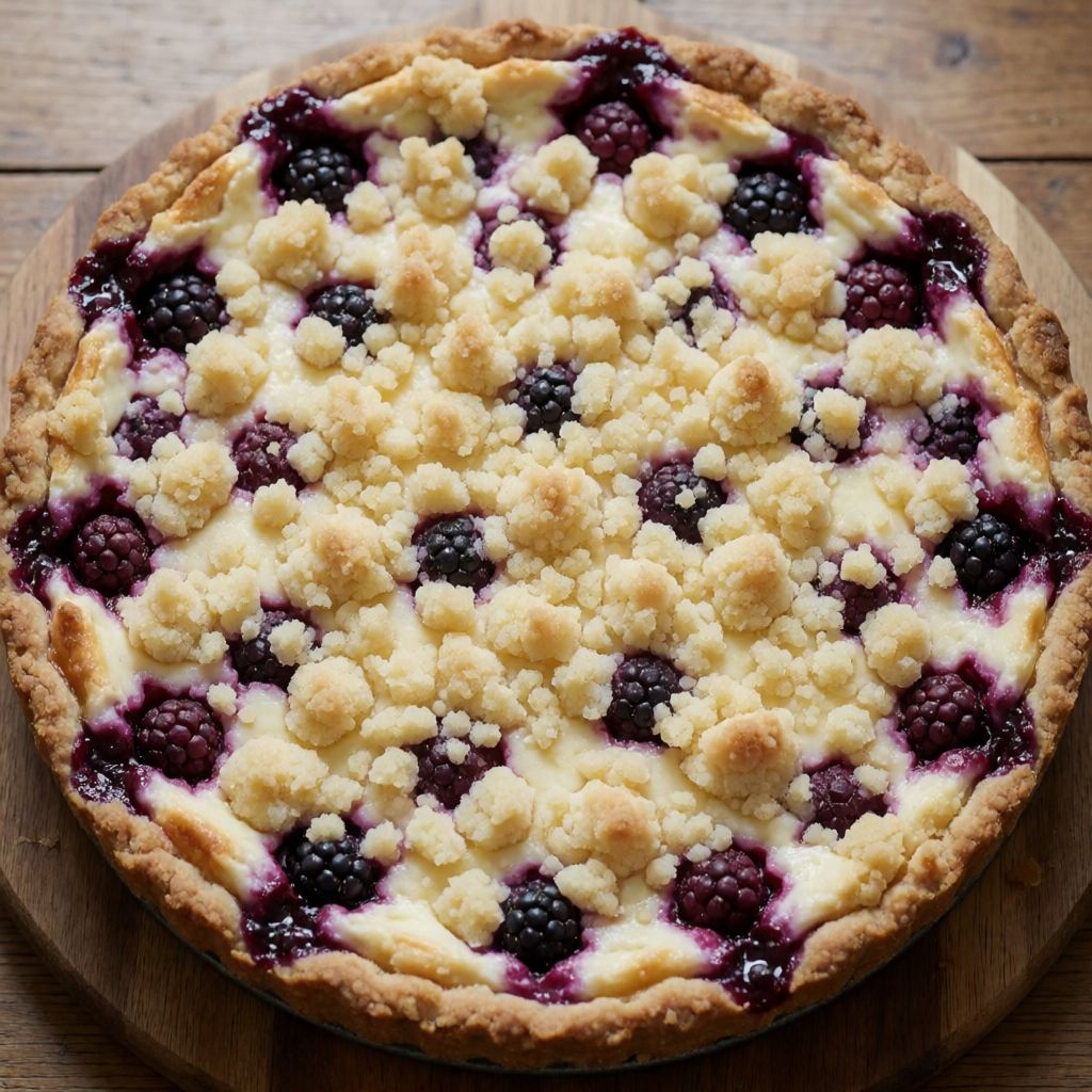 Ricotta and Blackberry Crumble Pie