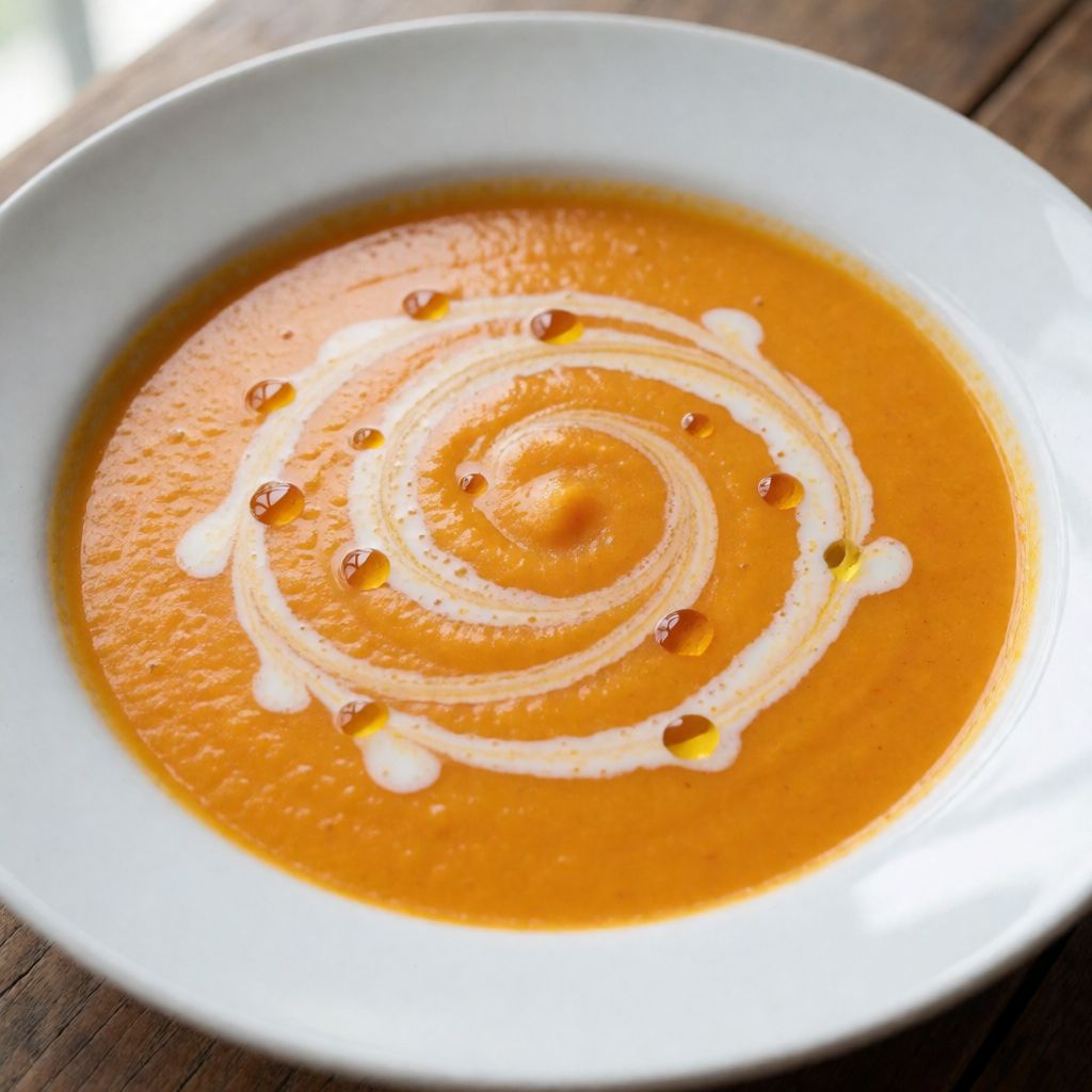 Chilled Carrot Soup with Coconut Milk and Lime