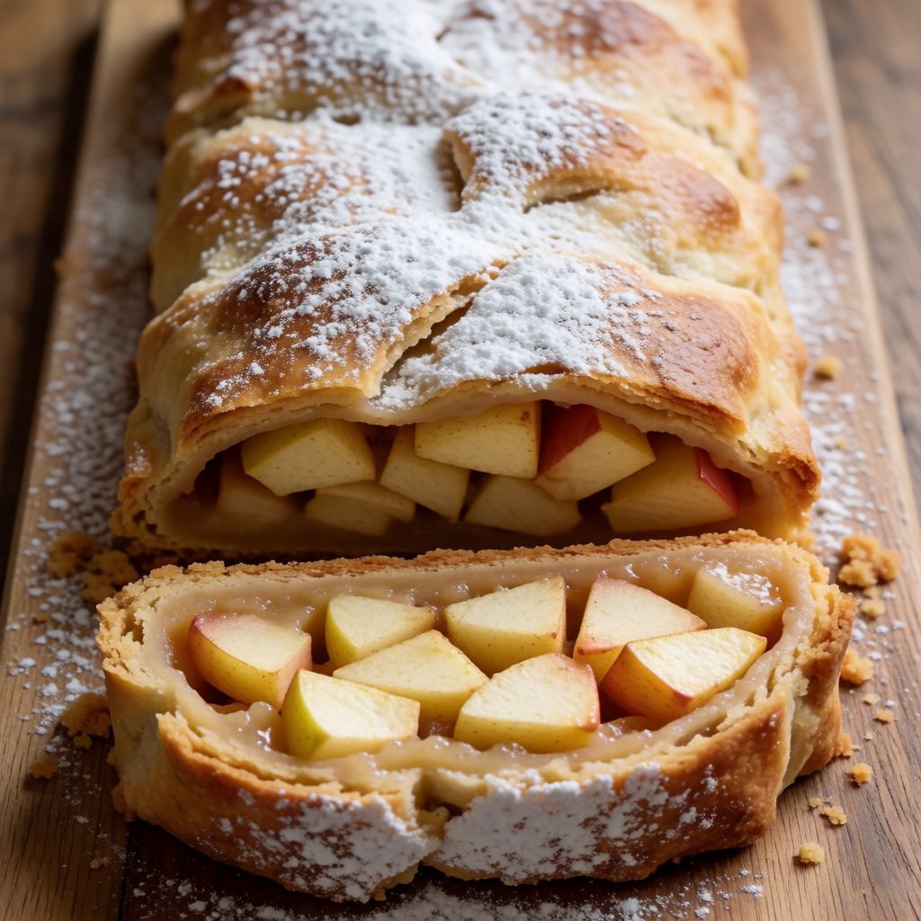 Apple Strudel with Shortcrust Pastry