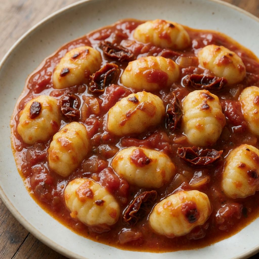 Baked Gnocchi in Spiced Tomato Sauce