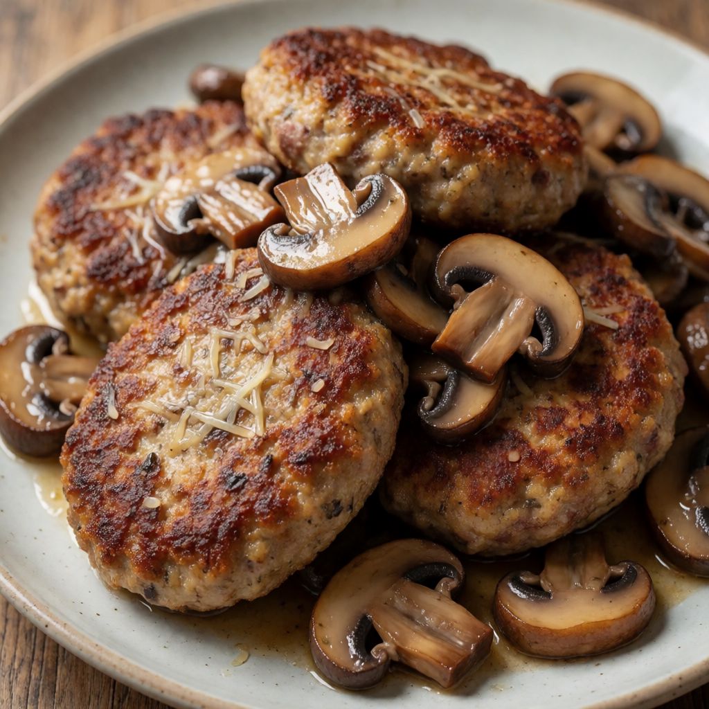 Meat Patties with Mushrooms