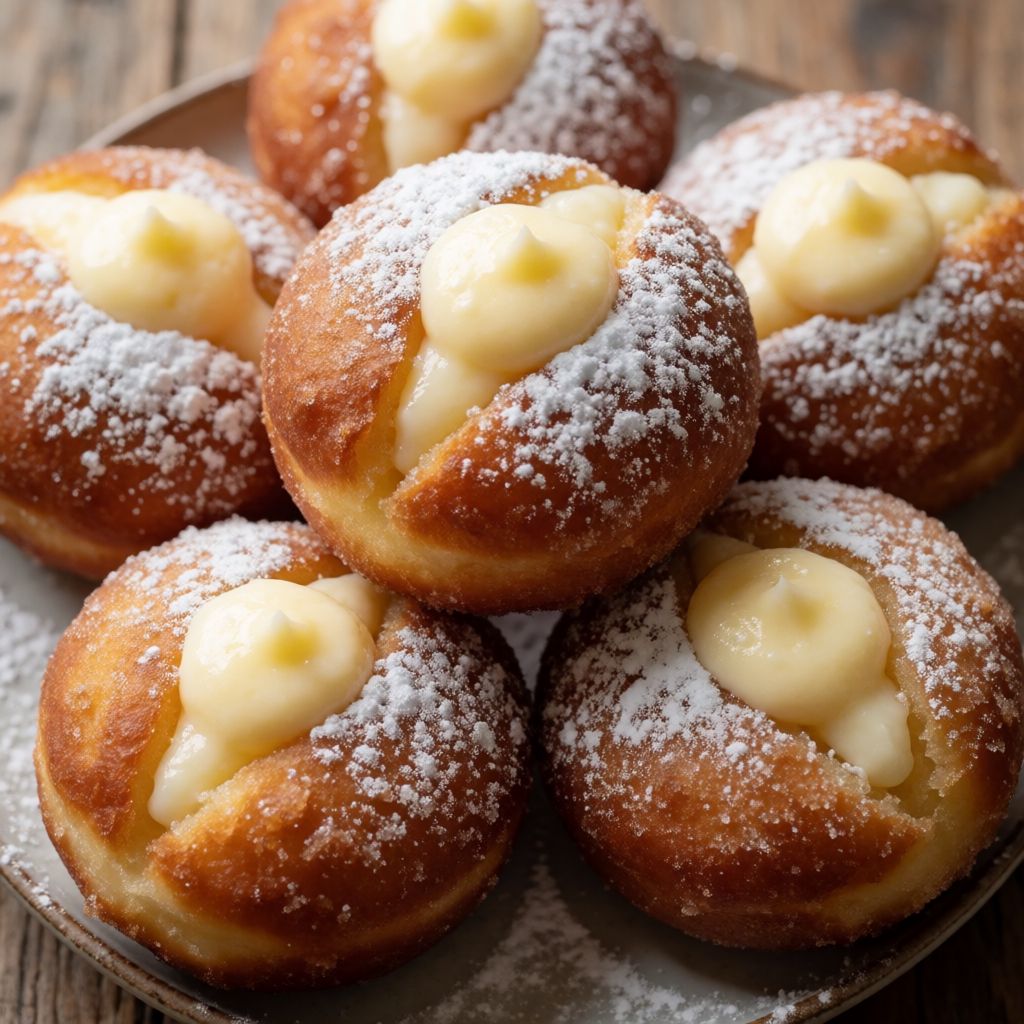 Bomboloni with Custard Cream