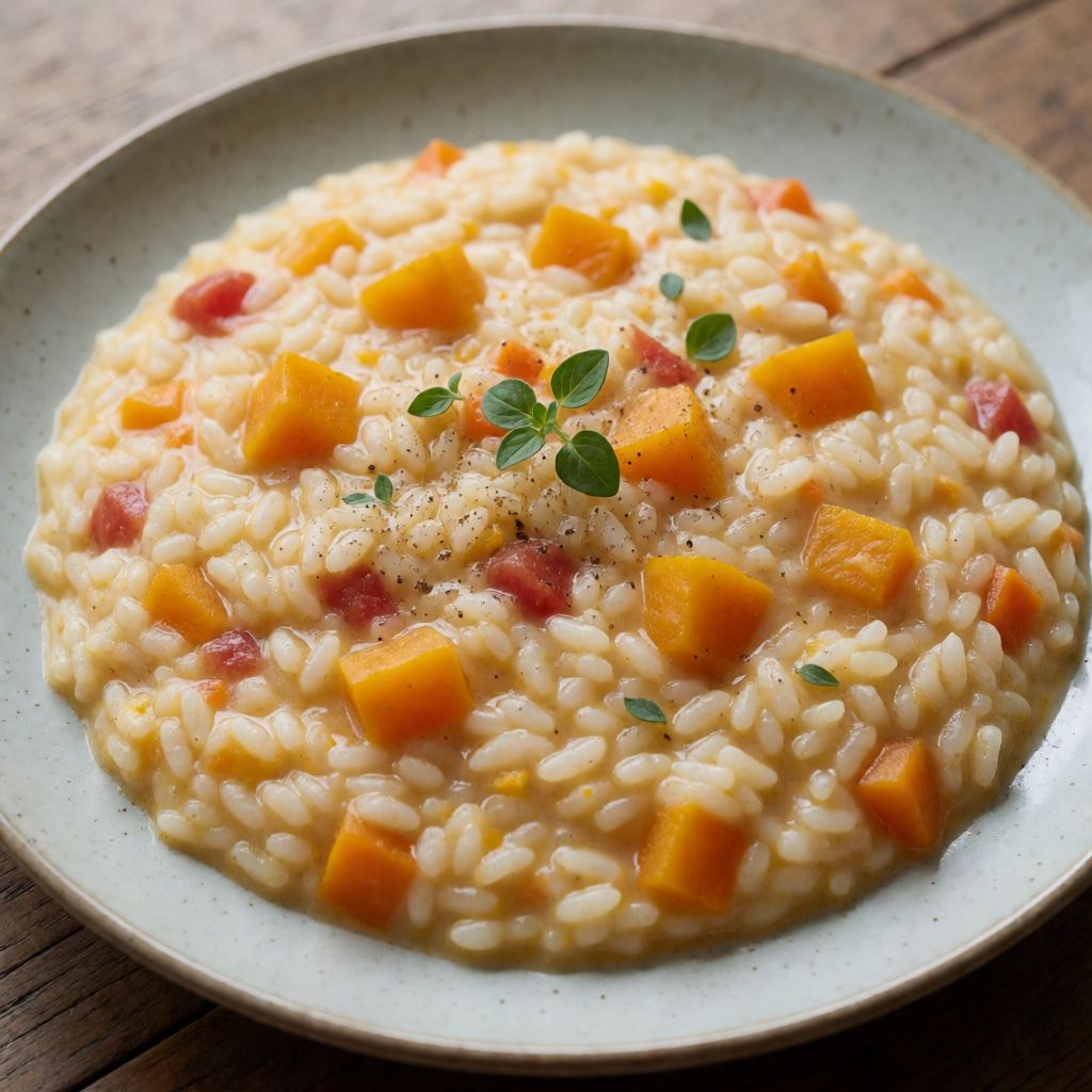 Pumpkin and Liquorice Risotto