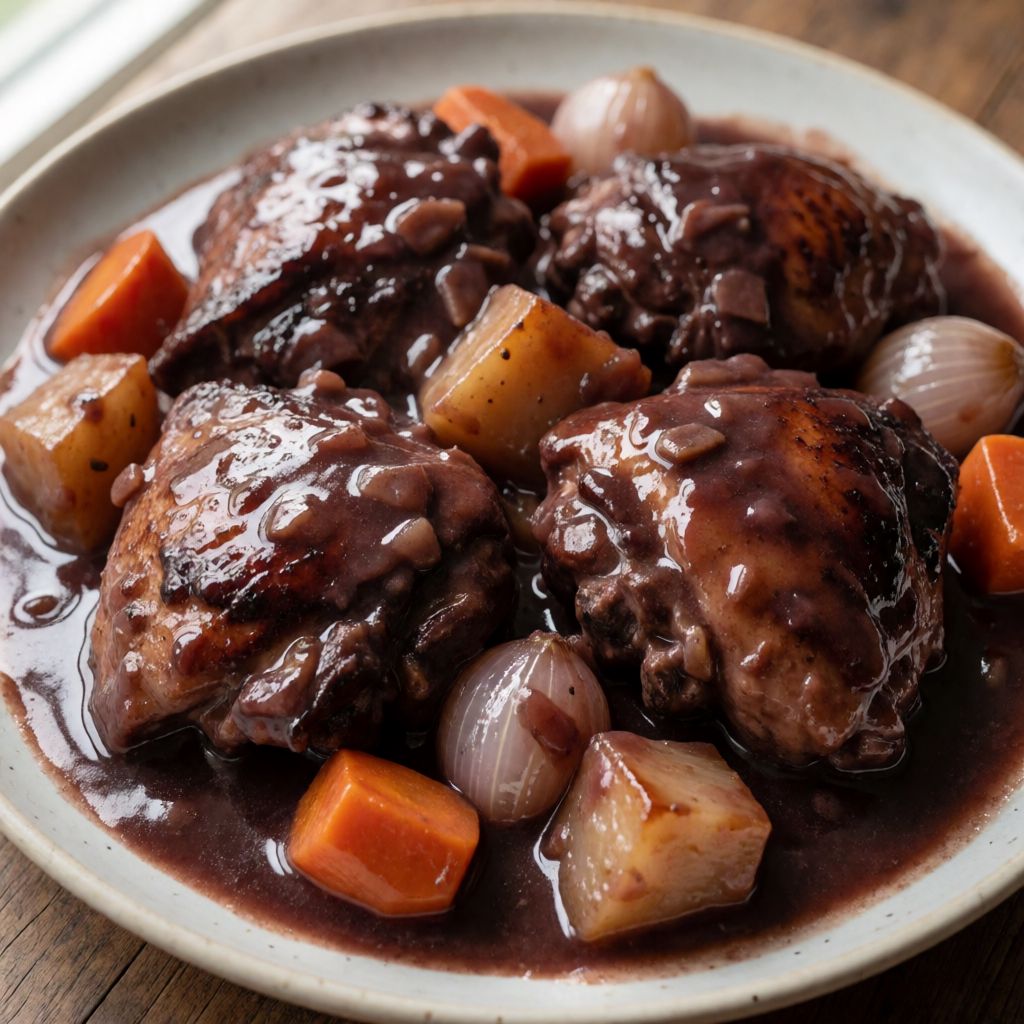 Chicken in Red Wine