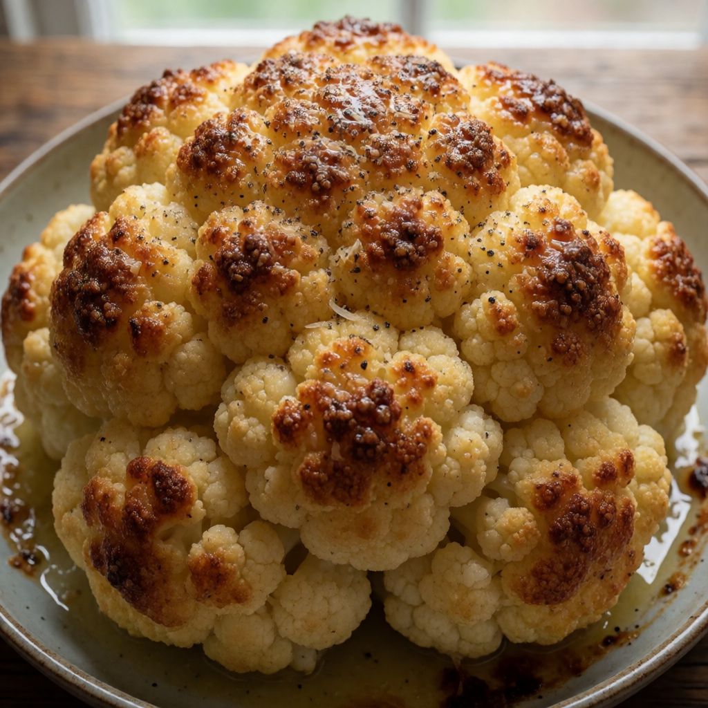Roasted Whole Cauliflower