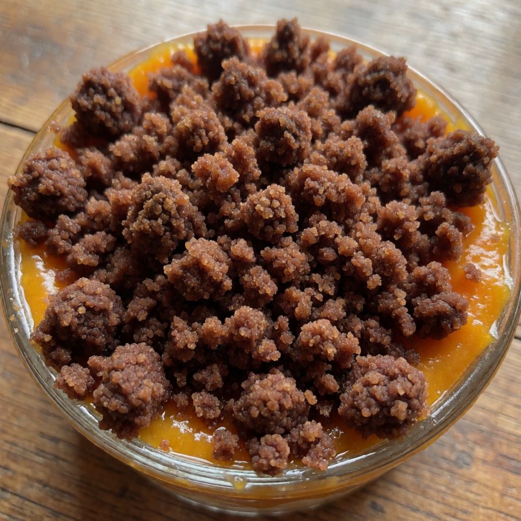 Crumble with Persimmon Cream