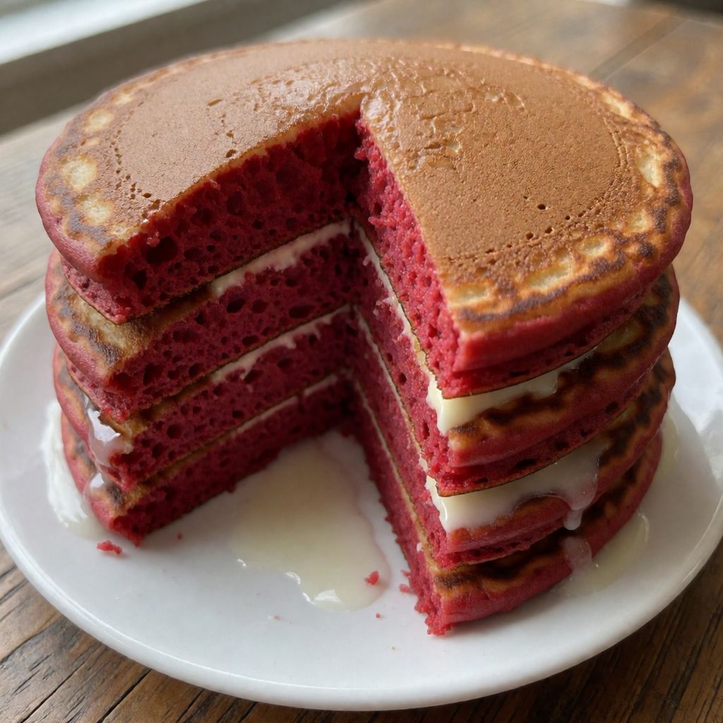 Red Velvet Pancakes