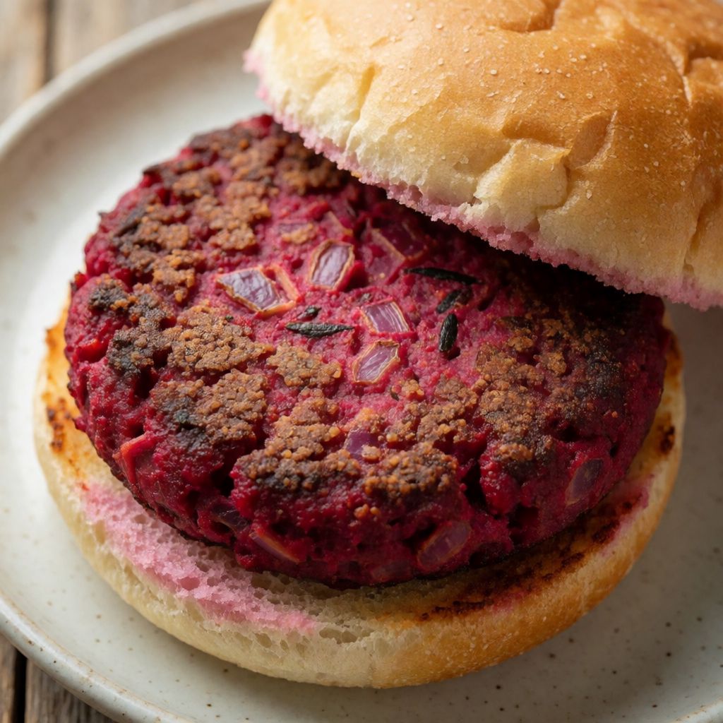 Veggie Burger with Beetroot Patties