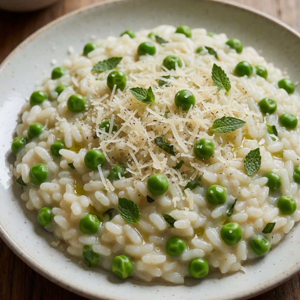 Risotto with Peas and Mint