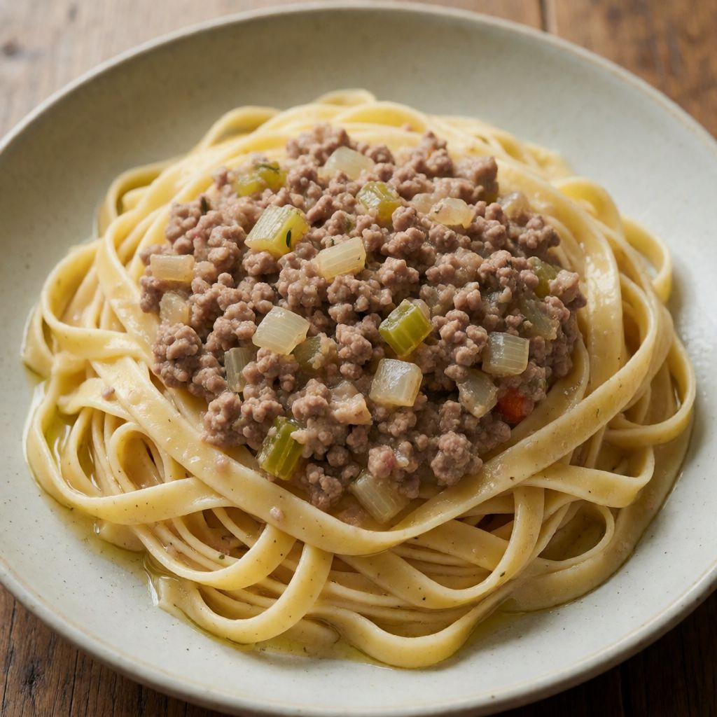 Tagliatelle with White Ragù