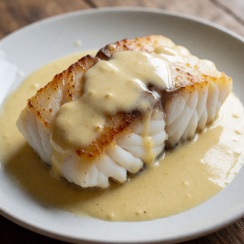 Cod with Mustard Sauce