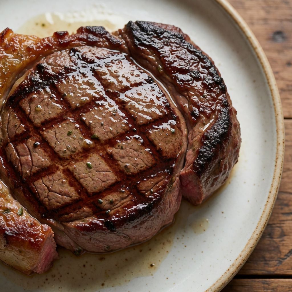 Grilled Entrecôte Steaks with Tarragon Butter