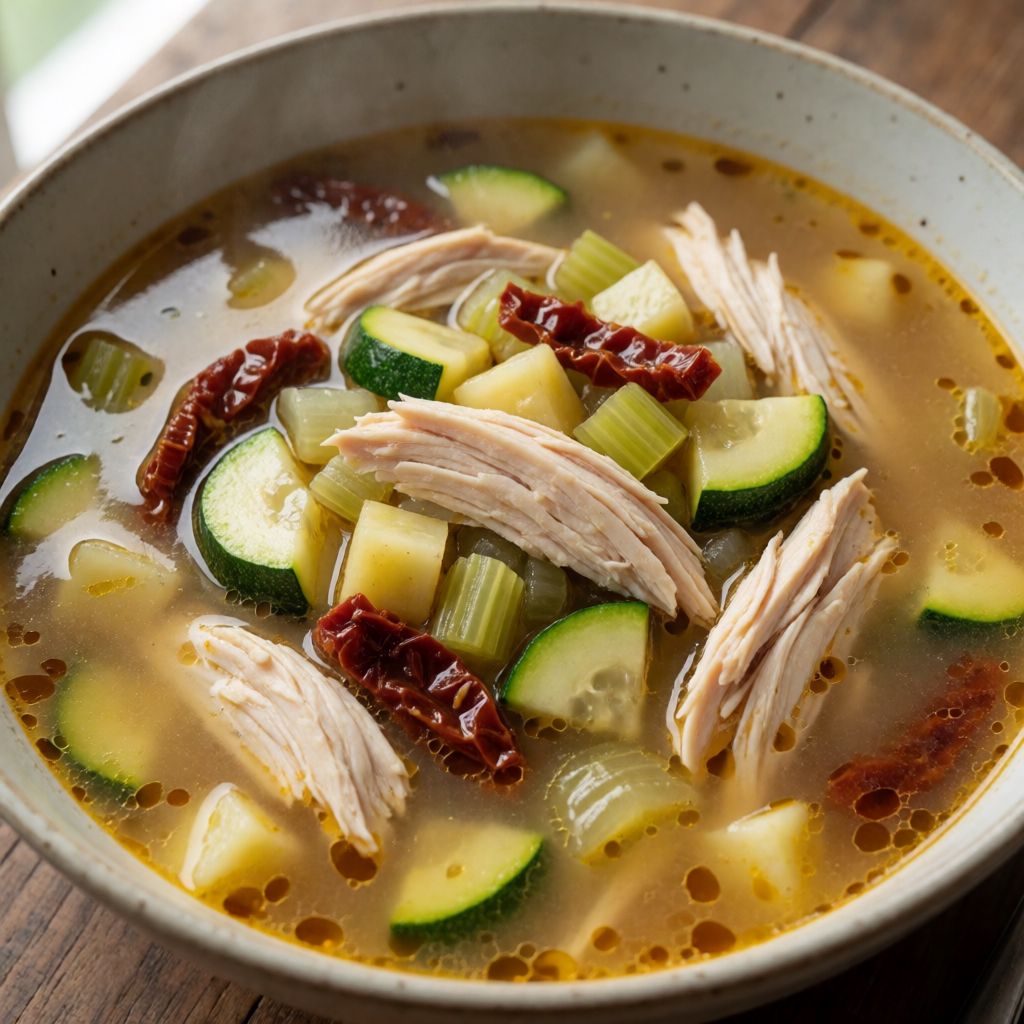 Chicken and Vegetable Pasta Soup