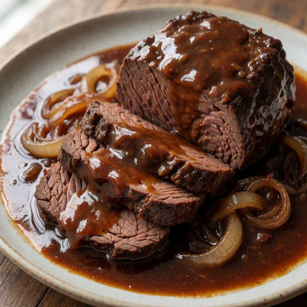 Oksesteg i Barolosauce