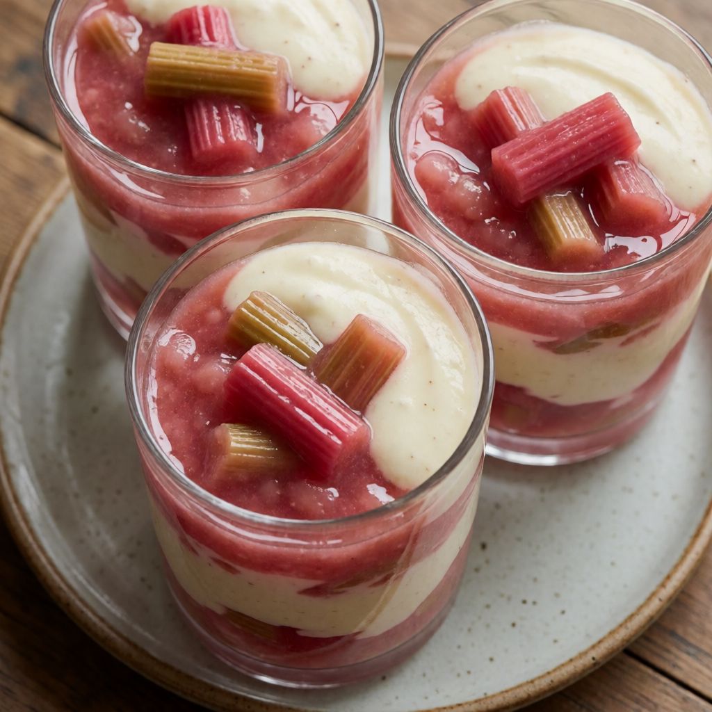 Rhubarb Trifle Glasses