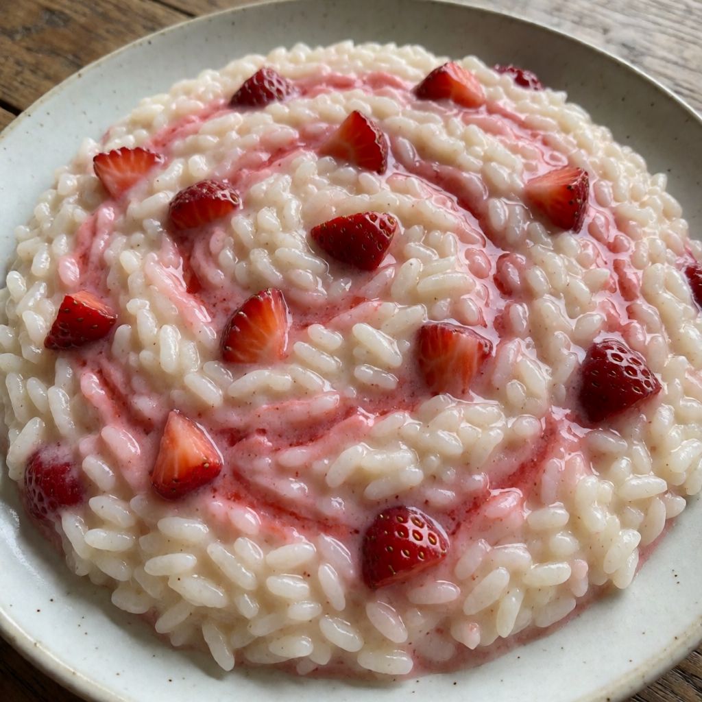 Risotto amb maduixes