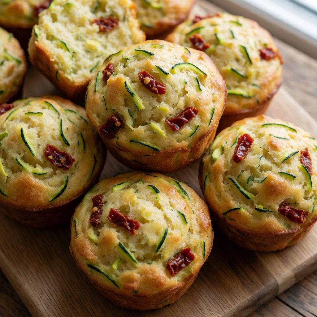 Courgette and Sun-Dried Tomato Muffins