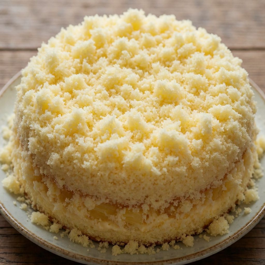 Mimosa Cake with Pineapple