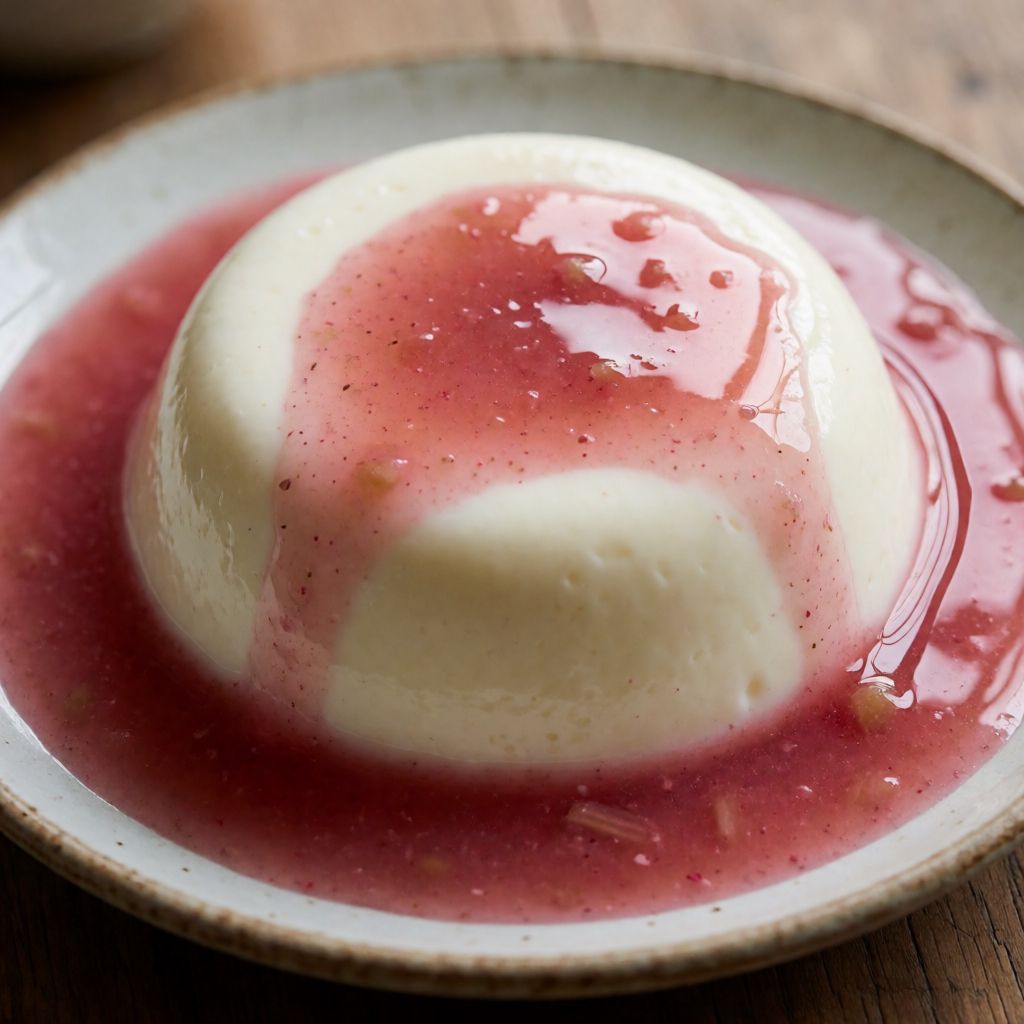 Rhubarb Panna Cotta