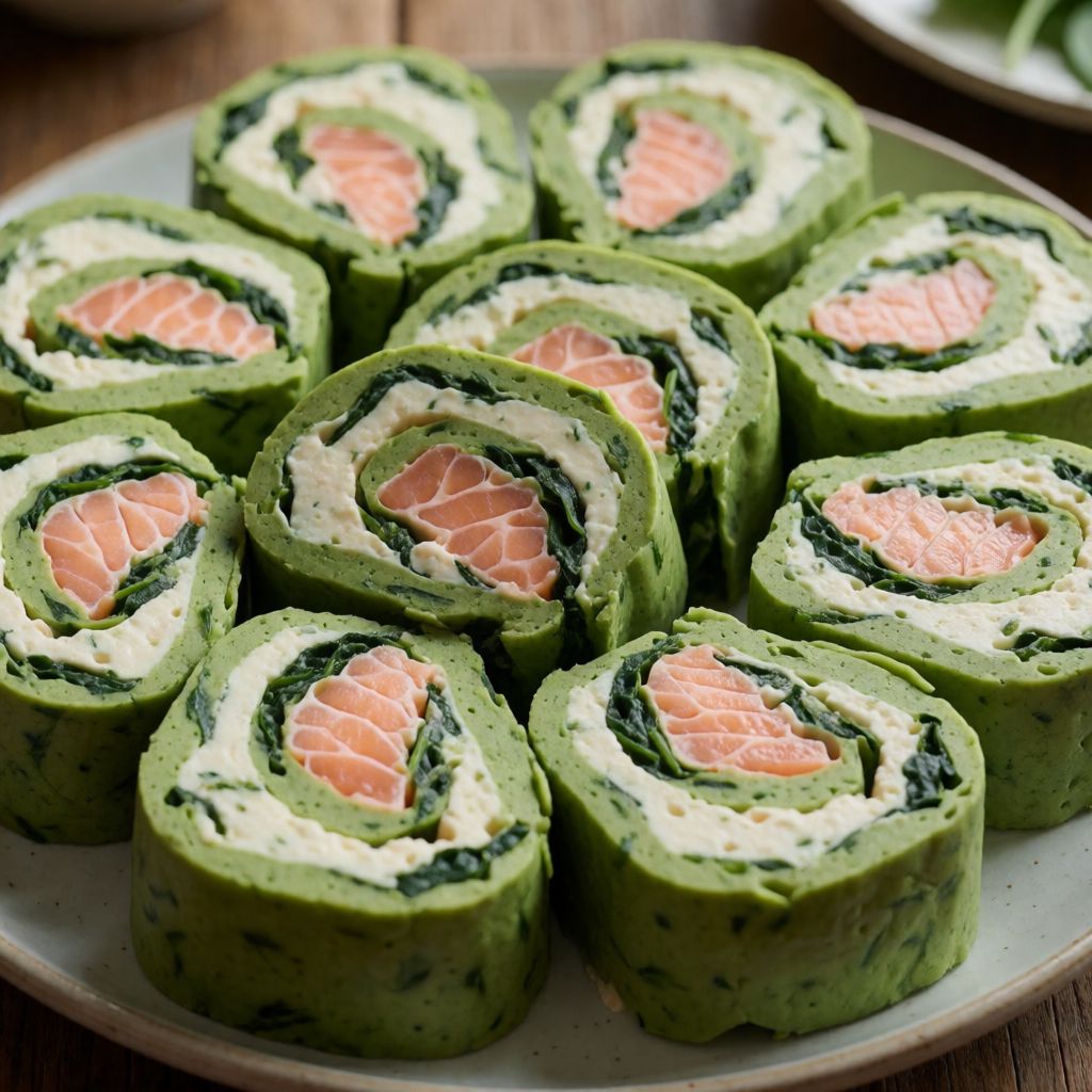 Salmon and Spinach Roulade