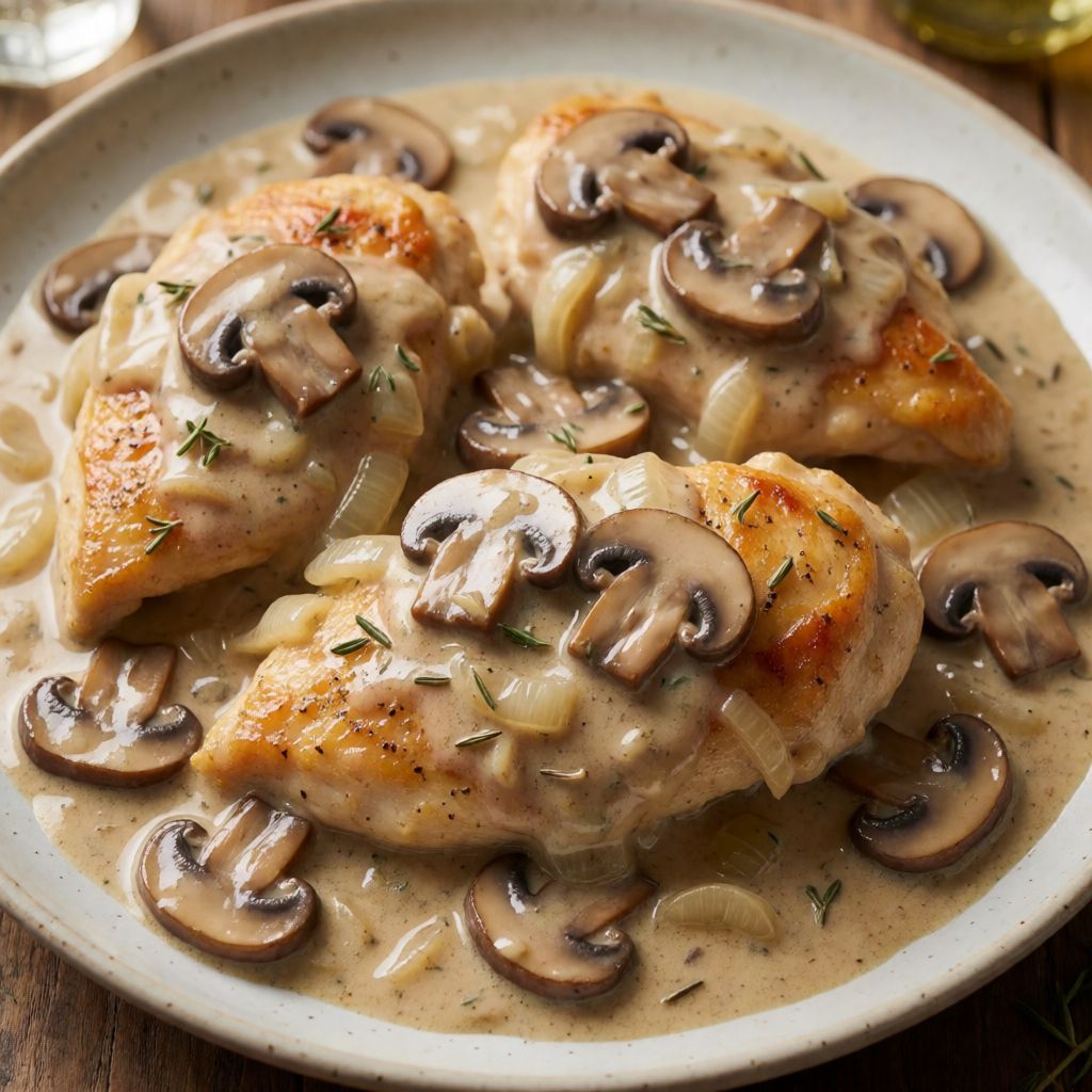 Chicken in Mushroom Sauce