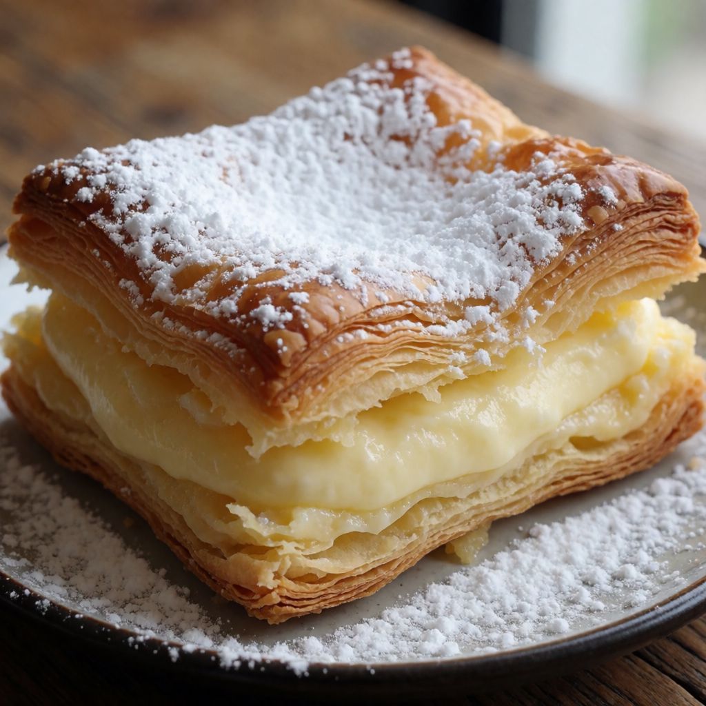 Sporcamuss (Puff Pastry Custard Squares)