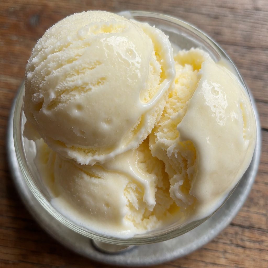 Citrongelato uden ismaskine og æg