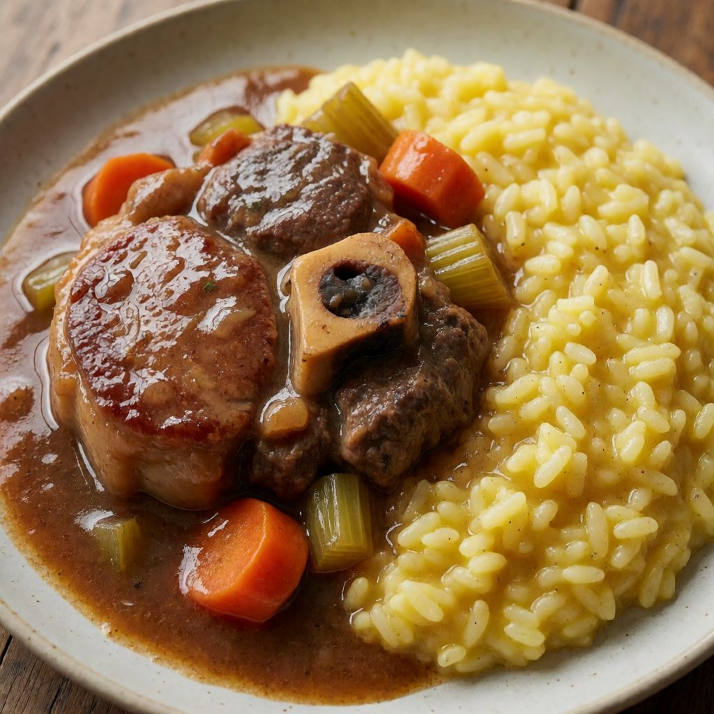Osso Buco with Saffron Risotto